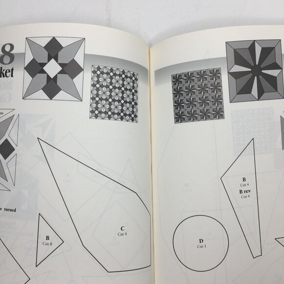 101 Quilt Blocks For Hand Piecing Linda Causee Paperback Book Patterns Templates - Picture 8 of 12